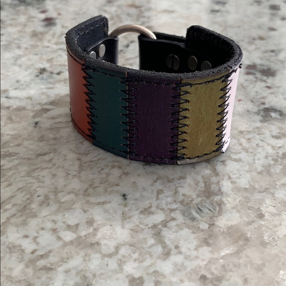 Lucky Leather Cuff Bracelet